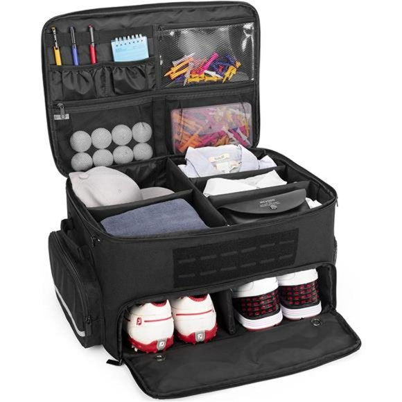 Golf Trunk Organizer Storage with Separate Compartment, Golf Locker Organizer - Picture 1 of 6